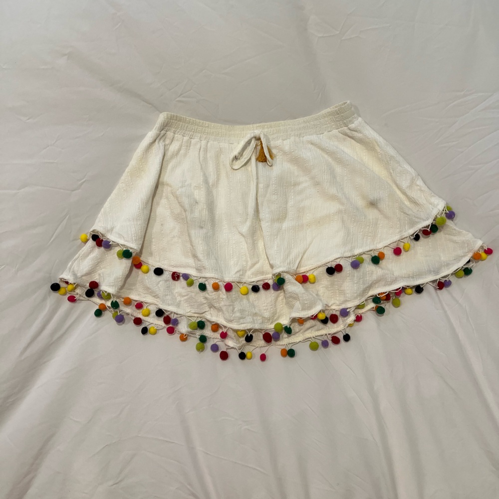 SHEIN White Textured Skirt
